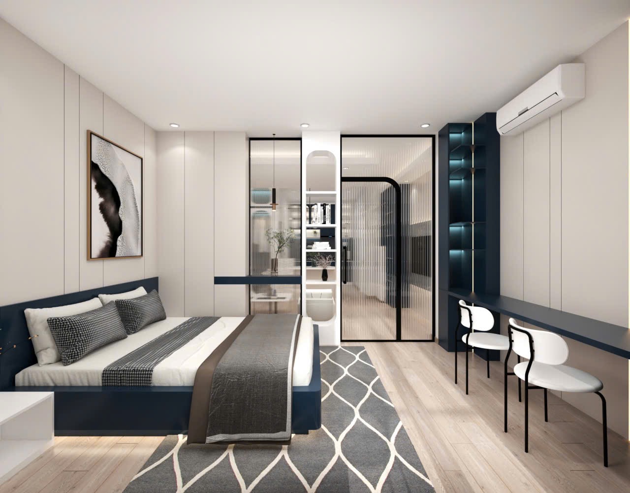 CĂN HỘ 1 PHÒNG NGỦ BAN CÔNG RỘNG MÁY GIẶT SẤY RIÊNG PHÒNG KHÁCH LỚN Ở SÁT QUẬN 1 VIEW LANDMARK