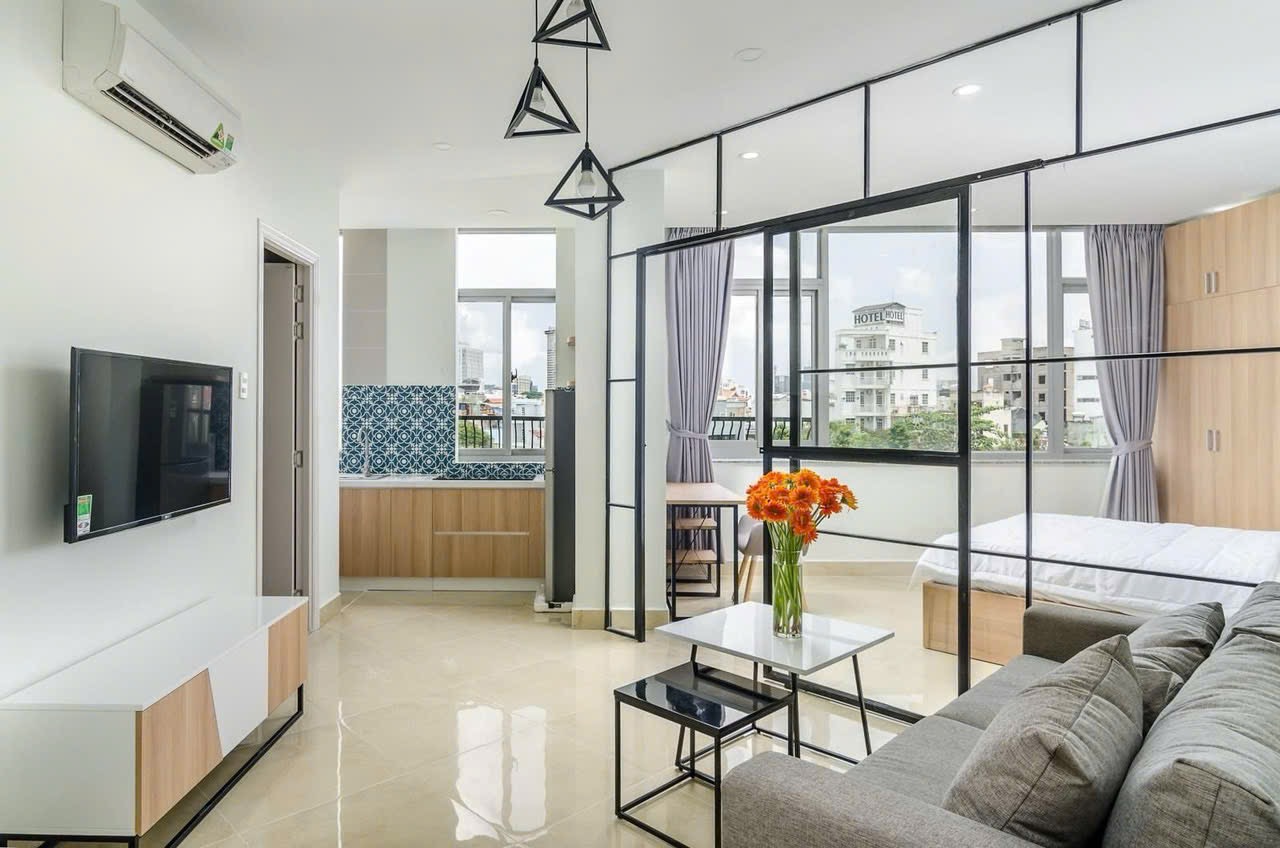 CĂN HỘ 1 PHÒNG NGỦ CAO CẤP VIEW SÔNG Ở TRƯỜNG SA GẦN QUẬN 1