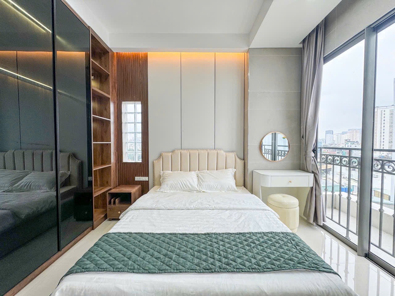 CĂN HỘ 1 PHÒNG NGỦ 2 BAN CÔNG STYLE NHẬT Ở XÔ VIẾT NGHỆ TĨNH GẦN NGÃ TƯ HÀNG XANH