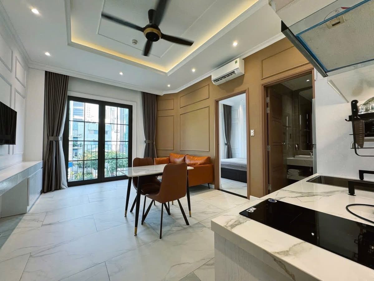CĂN HỘ 1 PHÒNG NGỦ SIÊU RỘNG BAN CÔNG FULL NỘI THẤT CAO CẤP Ở NGUYỄN THỊ MINH KHAI